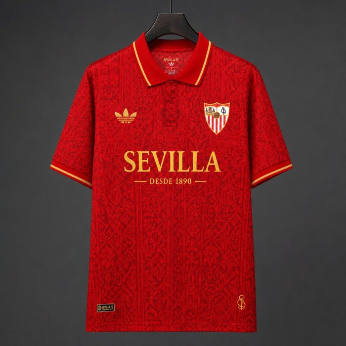 26/27 Sevilla FC 135th Anniversary Special Edition Red Polo Jersey