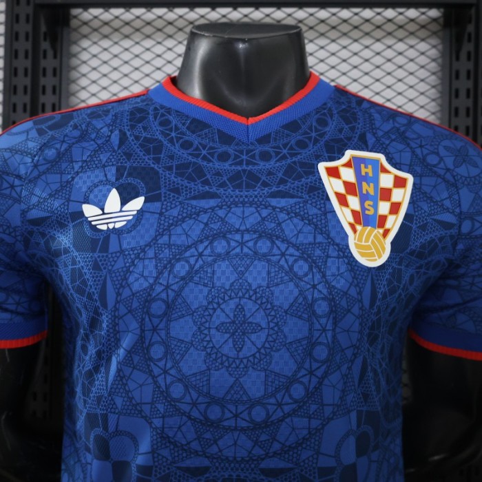 Player Version 26/27 Croatia  Away Navy Blue Jersey