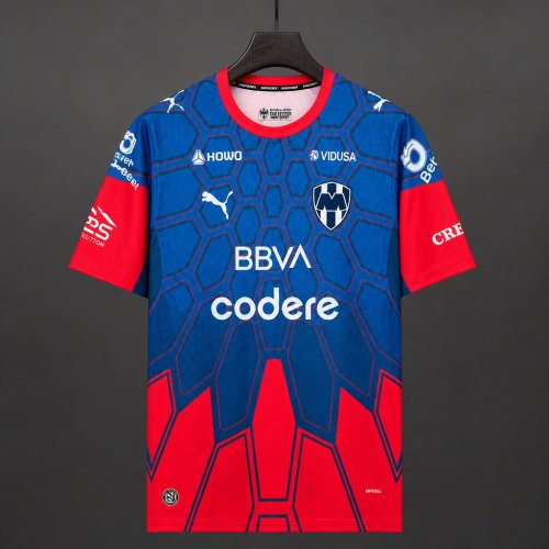 26/27 Rayados Monterrey Red Blue Jersey