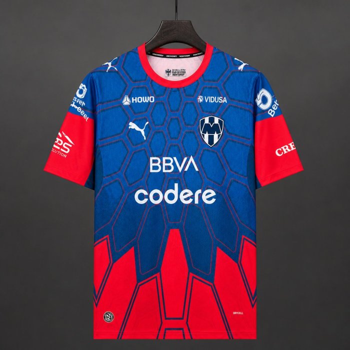 26/27 Rayados Monterrey Red Blue Jersey