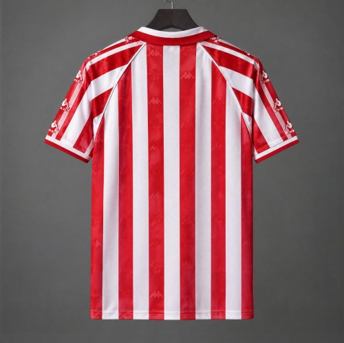 Retro 97/98 Athletic Club Bilbao Home Red and White Jersey