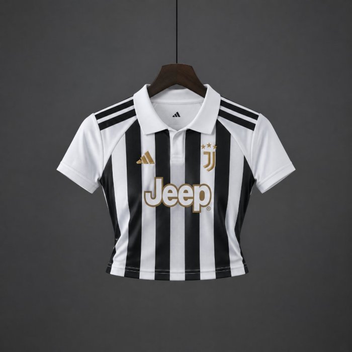 26/27 Juventus Home Women Crop Jersey