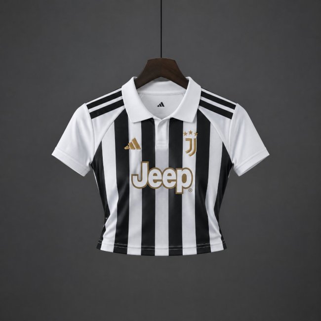 26/27 Juventus Home Women Crop Jersey