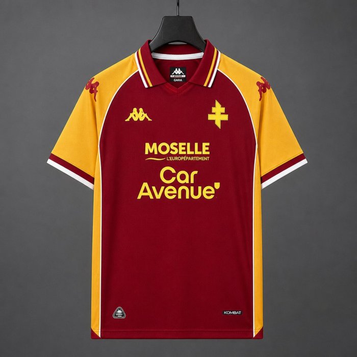 26/27 Metz Home Red Yellow Jersey