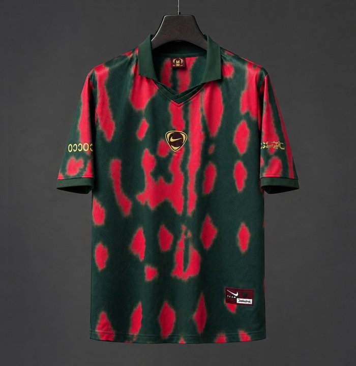 2026 Morocco x Travis Scott Cactus Jack Total 90 Red Green Jersey