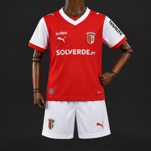 26/27 Kids  Braga Home Red Jersey