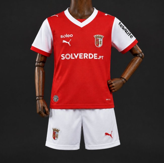 26/27 Kids Braga Home Red Jersey