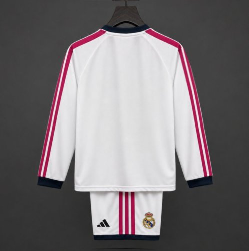 26/27 Kids Real Madrid Home Long Sleeve Jersey