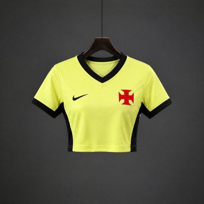 26/27 Vasco da Gama Third Yellow Women Crop Jersey