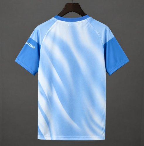2026 Argentina Pre-Match Light Blue Messi Farewell Jersey