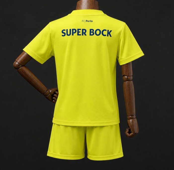 26/27 Kids FC Porto Goalkeeper Yellow Jersey