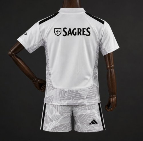 26/27 Kids SL Benfica Away Grey Jersey