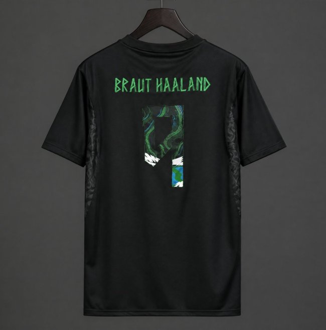 2026 Norway Blackout Special Edition Jersey With Stitched Braut Haaland #9 Namesets