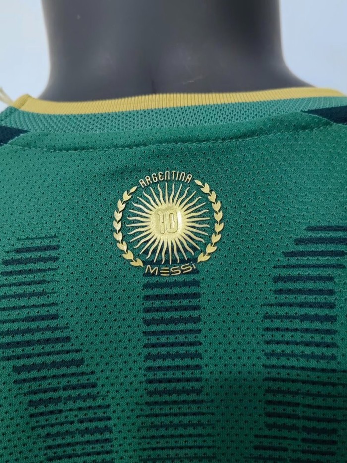 Player Version 2026 Argentina Messi Farewell Commemorative Goalkeeper Dark Green Jersey