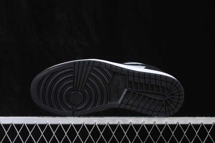 Air Jordan 1 Low Black Grey Retro Cultural Basketball Shoes - 553558-048