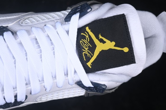Nike Air Jordan 4 Retro  Tour Yellow  White Yellow Basketball Shoes - IO2463-102