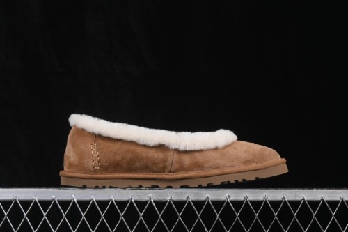 UGG Zora Ballet Flat Fashion Sheepskin Comfortable Casual Slip-On Shoes - 1178111 CHE