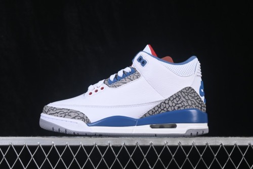 Air Jordan 3 Retro True Blue Basketball Shoes - IF4396-104
