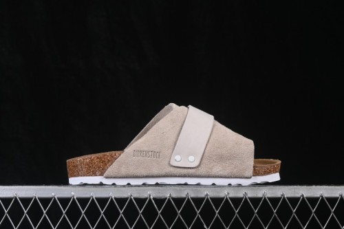 Birkenstock Suede Shearling Sandals with Cork Latex Footbed and EVA Outsole - 1015572
