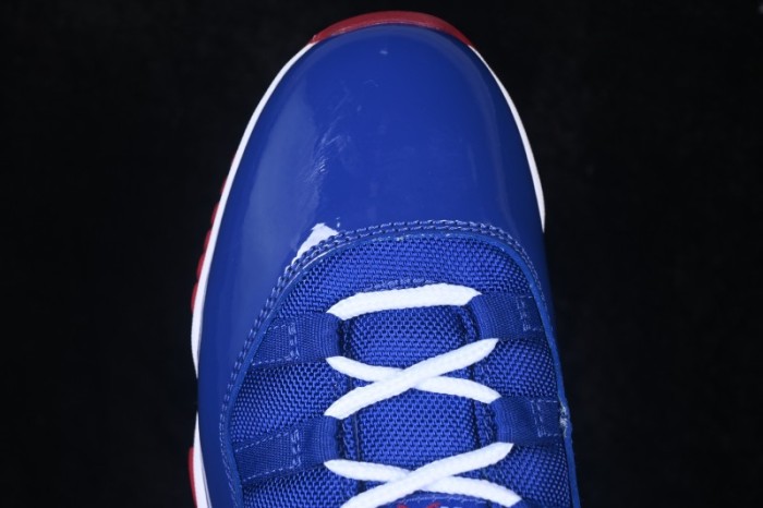 Air Jordan 11 Retro High-Top Basketball Shoes in Blue and Orange - CT8012-114