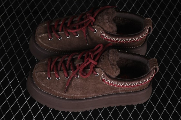 UGG Heritage Lace-Up Slipper Fashion Soft Comfortable Height Increasing Low-Top Casual Shoes - 1180361 BCDR