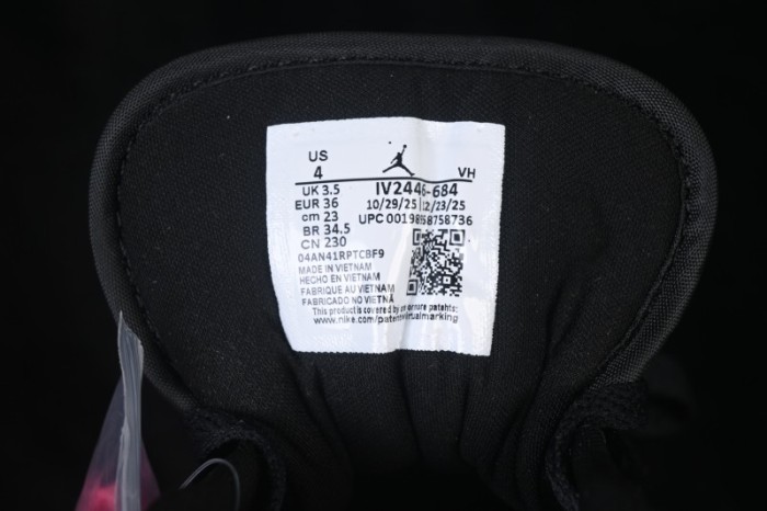 Air Jordan 1 Low Patent Leather Black Pink Low-Top Retro Cultural Basketball Shoes - IV2446-684