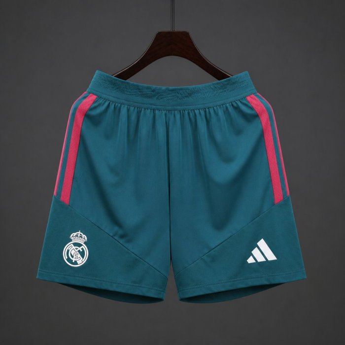 Player Version 26/27 Real Madrid Green Shorts with Pockets