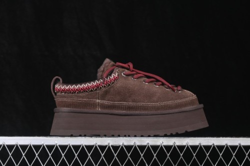 UGG Heritage Lace-Up Slipper Fashion Soft Comfortable Height Increasing Low-Top Casual Shoes - 1180361 BCDR