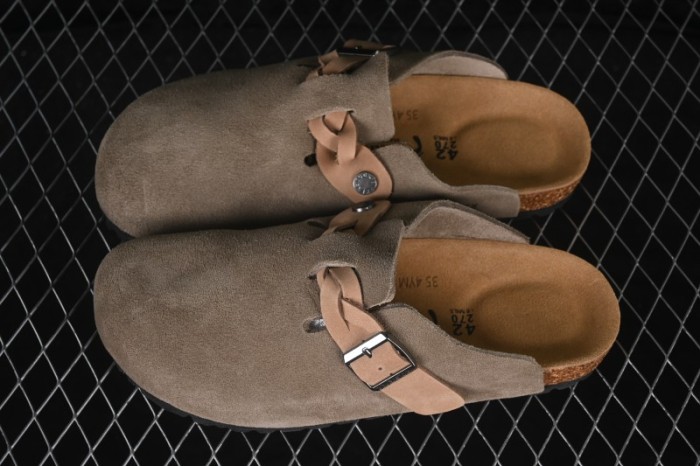 Birkenstock Boston Soft Footbed Suede Shearling Clog - 0560771