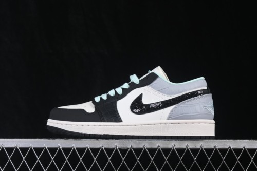 Nike Air Jordan 1 Low Method of Make Turquoise Low-Top Casual Sneakers - IX5001-101