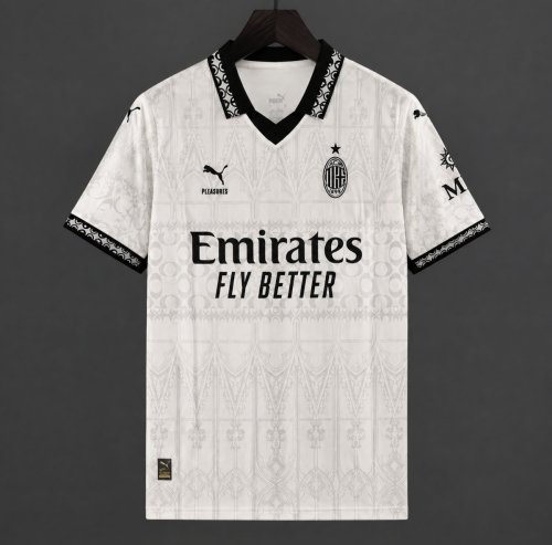 23/24 AC Milan x PLEASURES Fourth Cream Jersey