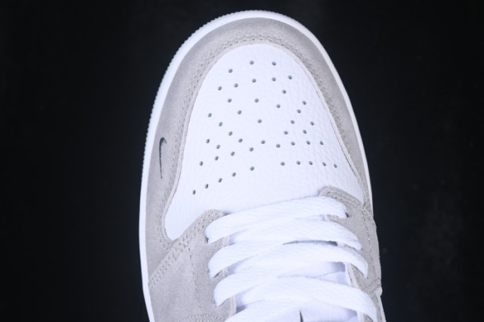 Nike Air Jordan 1 Low AJ1 Embroidered White Grey Low-Top Retro Cultural Basketball Shoes - IX3959-100
