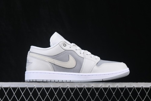 Nike Air Jordan 1 Low AJ1 Light Grey Colorblock Low-Top Retro Culture Basketball Shoes - IO2049-100