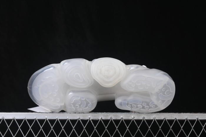Grounds Moopie Fabric Round Toe Big Bubble Platform Sneakers White Gray - FYD4