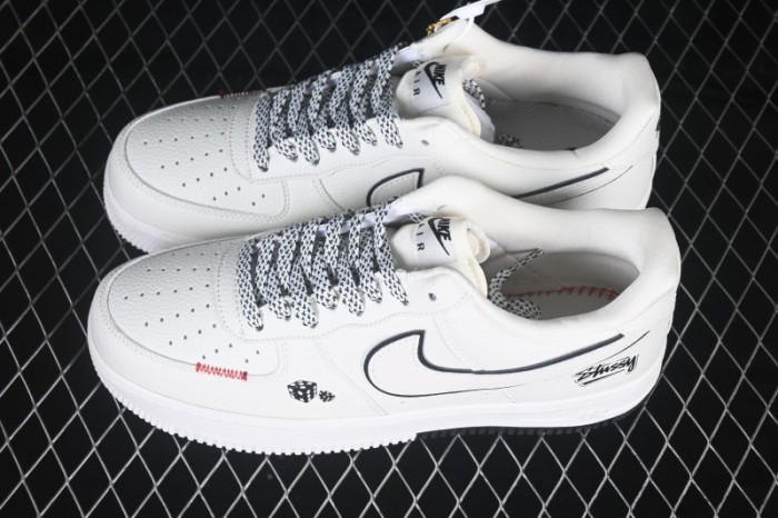 Nike Air Force 1 '07 Low Retro Casual Sneakers with Full-Length Air Cushion - WY0655-122