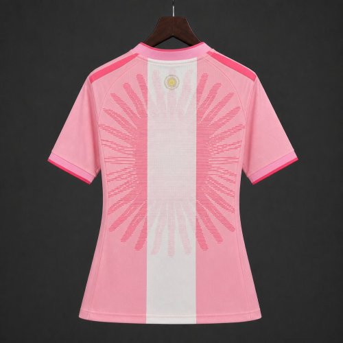 2026 Women Argentina Messi Pink Farewell Commemorative Jersey