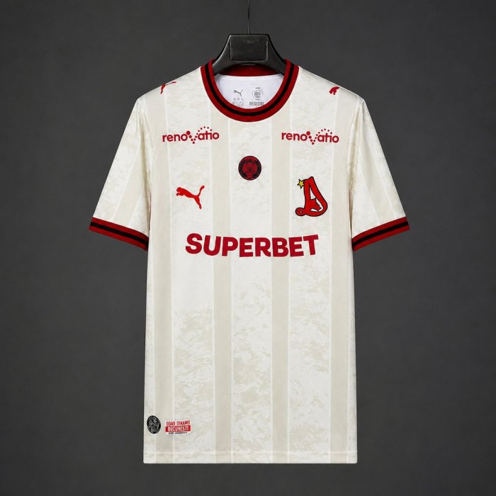 26/27 Dinamo Bucuresti Away White Jersey
