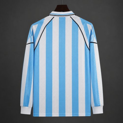 Retro 1997 Argentina Home Long Sleeve Jersey