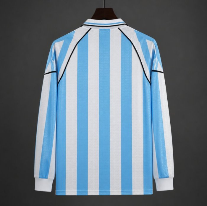 Retro 1997 Argentina Home Long Sleeve Jersey
