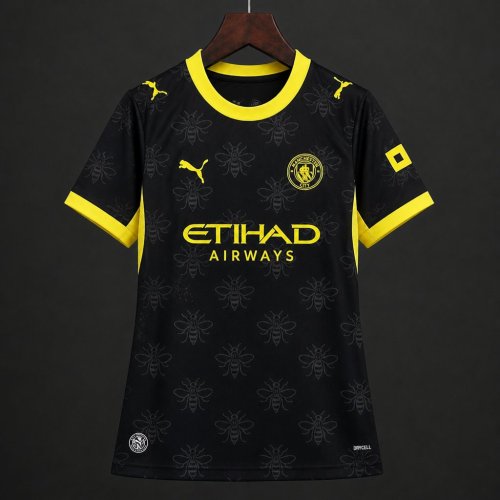 26/27 Women Manchester City Away Black Jersey
