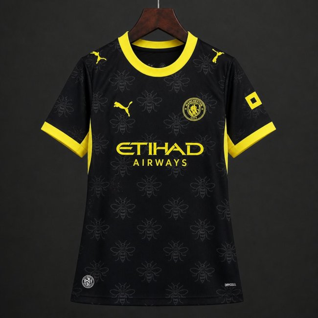 26/27 Women Manchester City Away Black Jersey