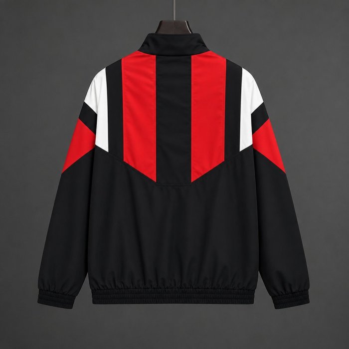 26/27 Manchester United EQT Black Full Zipper  Windbreaker