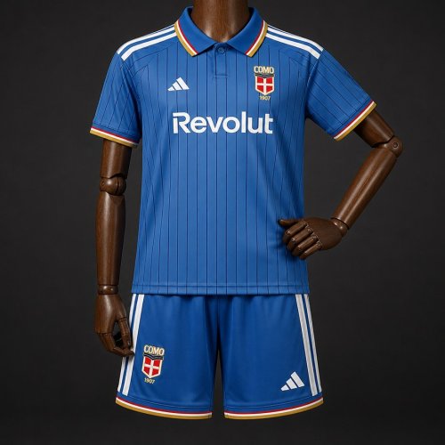 26/27 Kids Como 1907 Home Blue Jersey