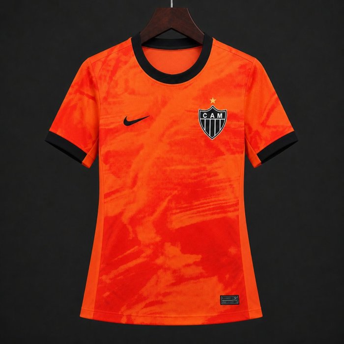 2026 Women  Atletico Mineiro Third Orange Jersey