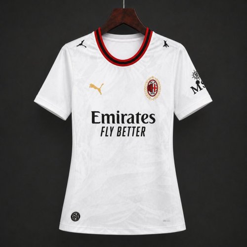 26/27 Women  AC Milan Away White Jersey