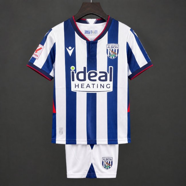 26/27 Kids West Bromwich Home Blue White Jersey