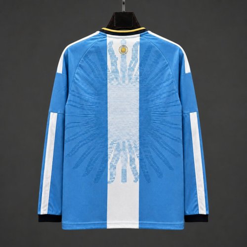 2026 Argentina MESSI Tribute Long Sleeve Blue Jersey