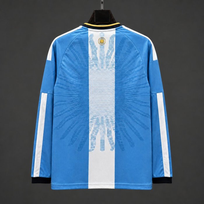 2026 Argentina MESSI Tribute Long Sleeve Blue Jersey