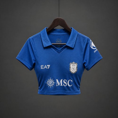 26/27 SSC Napoli Home Women Crop Jersey