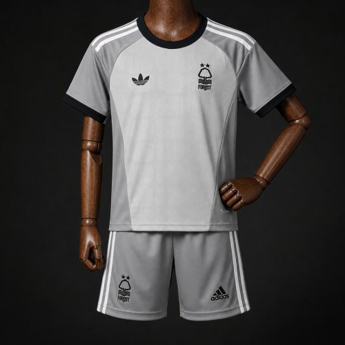 26/27 Kids Nottingham Forest Goalkeeper 4 Grey Jersey